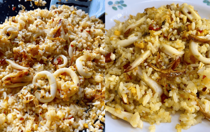 nasi goreng sotong kunyit