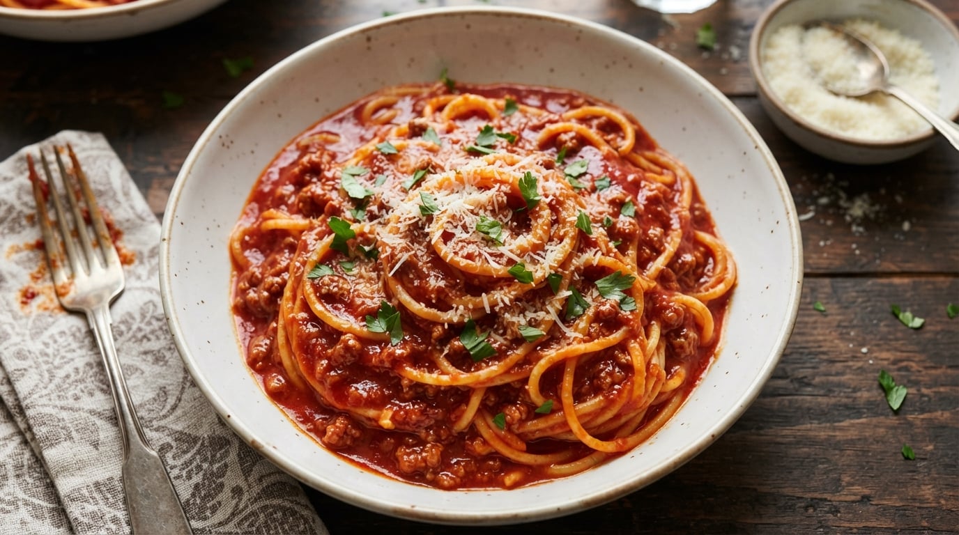Resipi sos pasta bolognese dengan sayur tersembunyi untuk kanak kanak