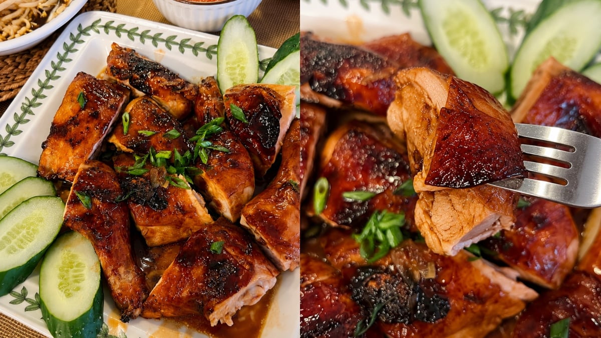 Ayam Untuk Nasi Ayam Guna Air Fryer, Hasil Kulit Cantik Dan Isi Kekal Lembut Memikat