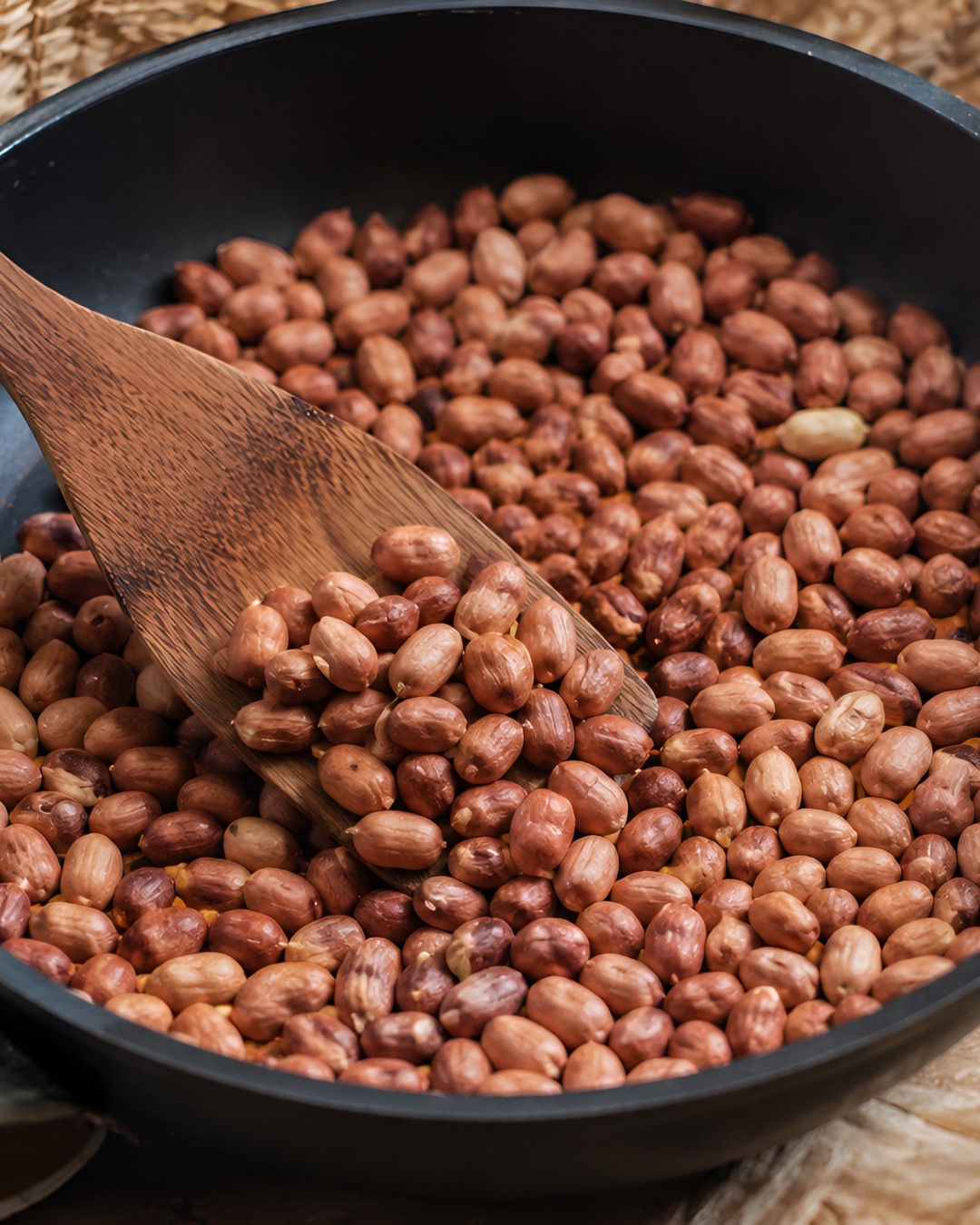 cara kupas kacang tanah
