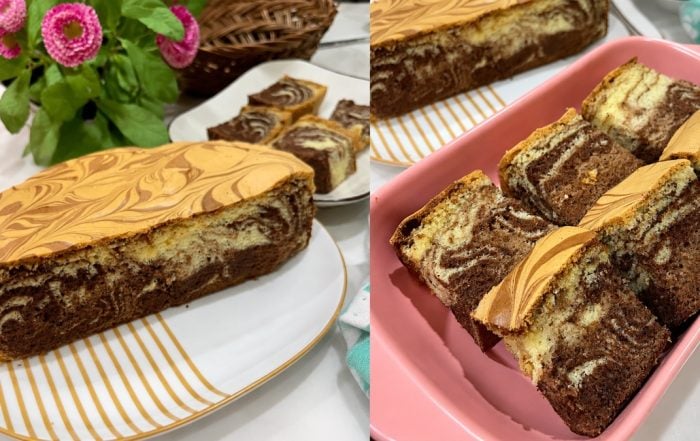 kek marble tanpa butter