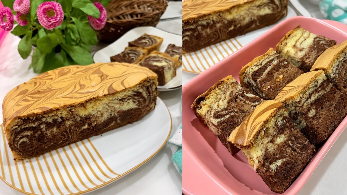 kek marble tanpa butter