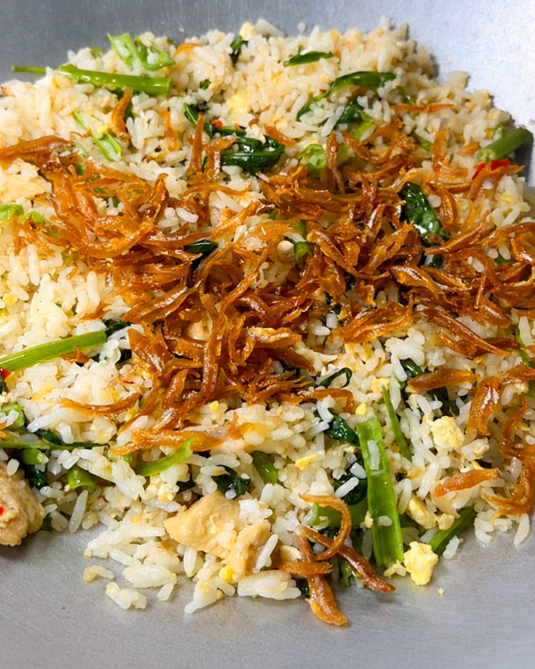masak nasi goreng kampung
