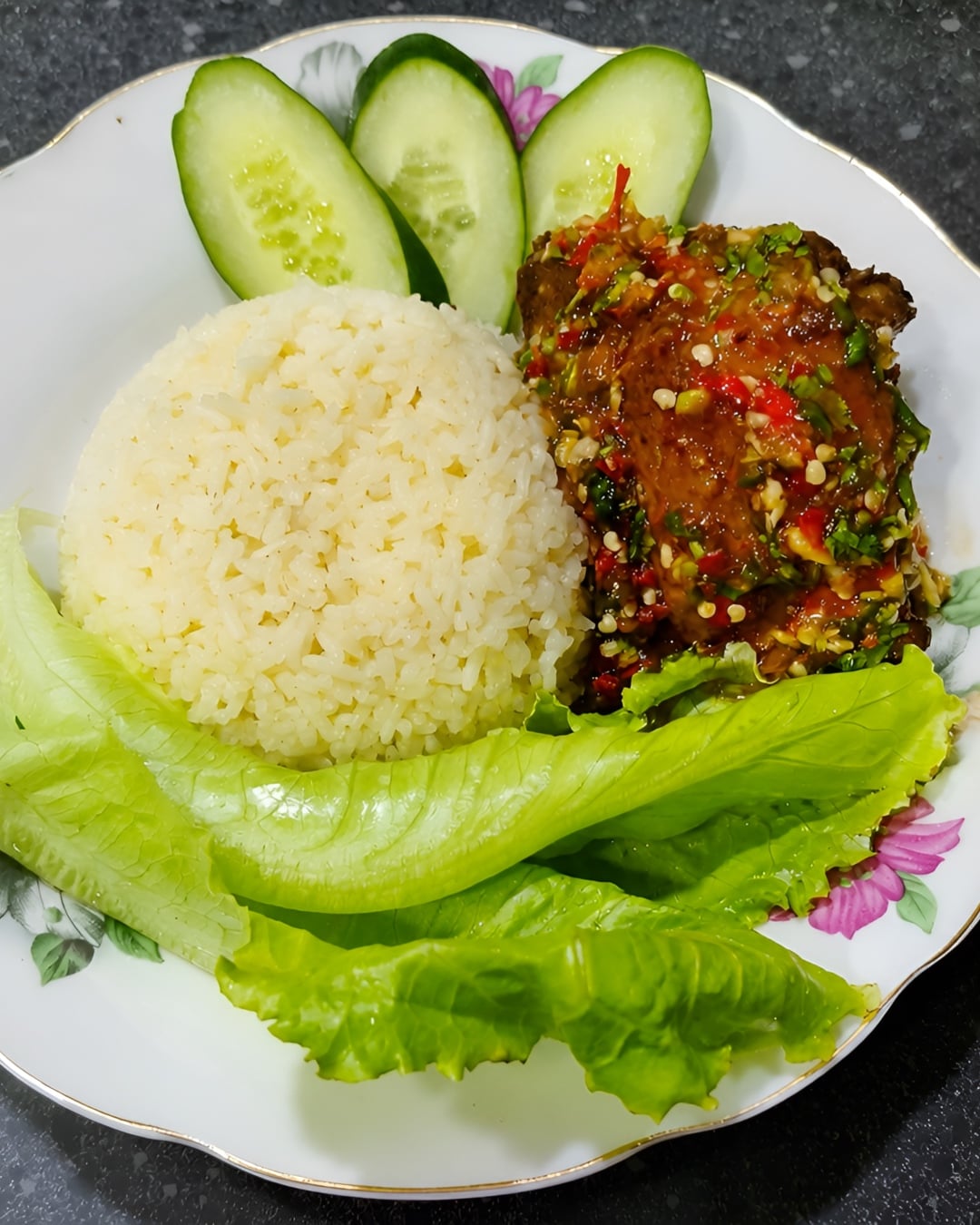 nasi ayam ala thai