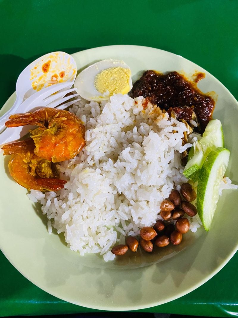 nasi lemak udang