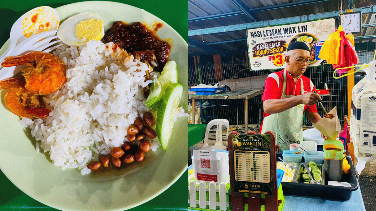 nasi lemak udang
