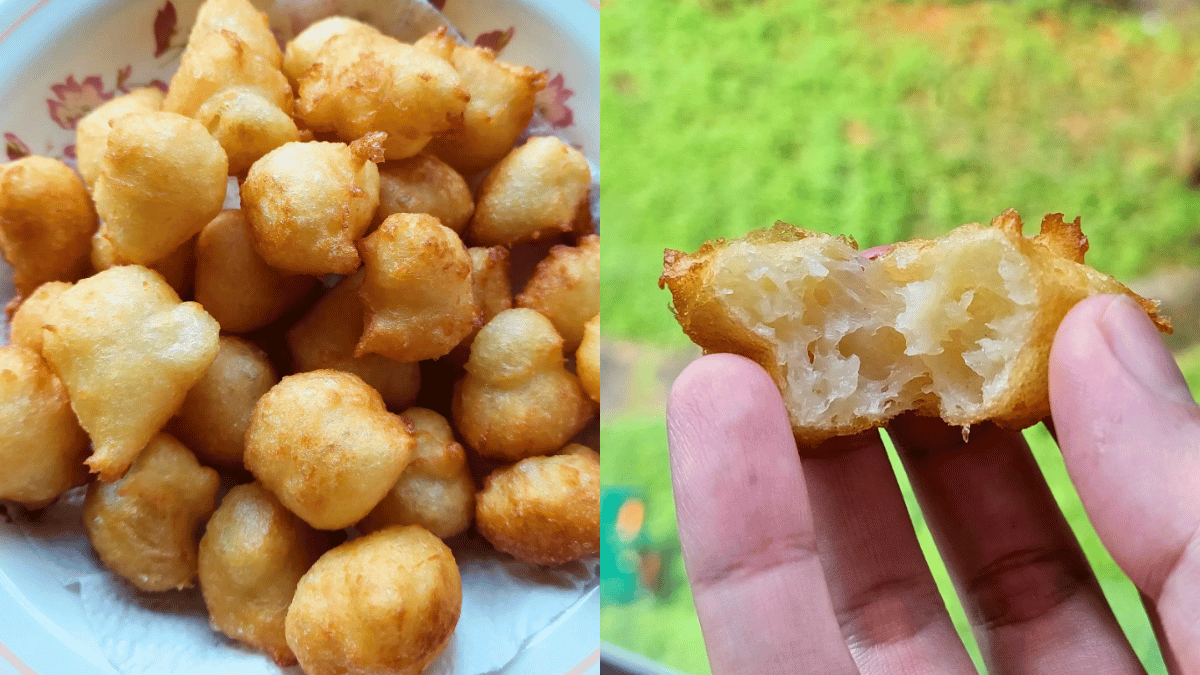 Resipi Cekodok Tepung Kosong Rangup Di Luar & Chewy Di Dalam, Sedap Dimakan Panas-Panas!