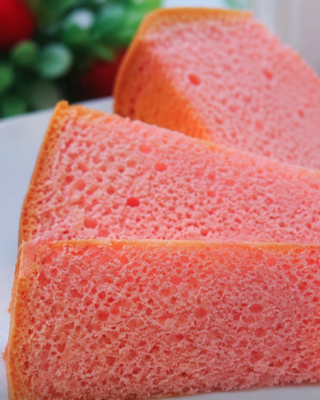 resepi kek span strawberry