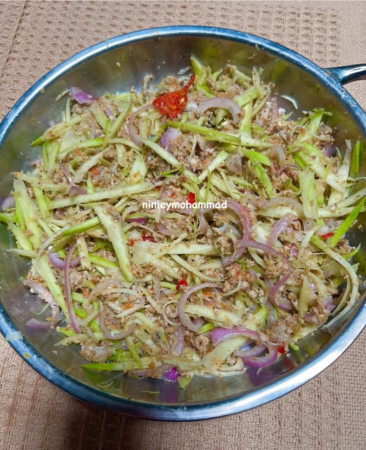 resepi kerabu mangga simple
