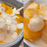 Resipi Koktail Buah Peach Longan Creamy & Menyegarkan, Sejukkan Dulu Baru Lagi ‘Terangkat’!