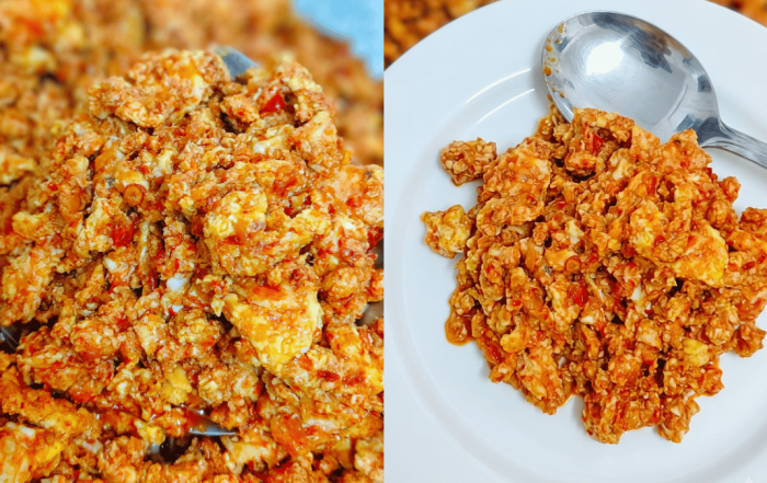 telur hancur sambal