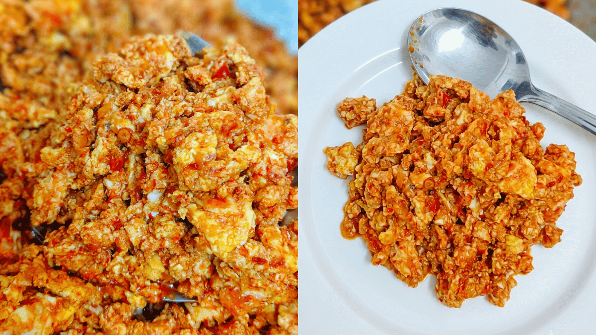 telur hancur sambal