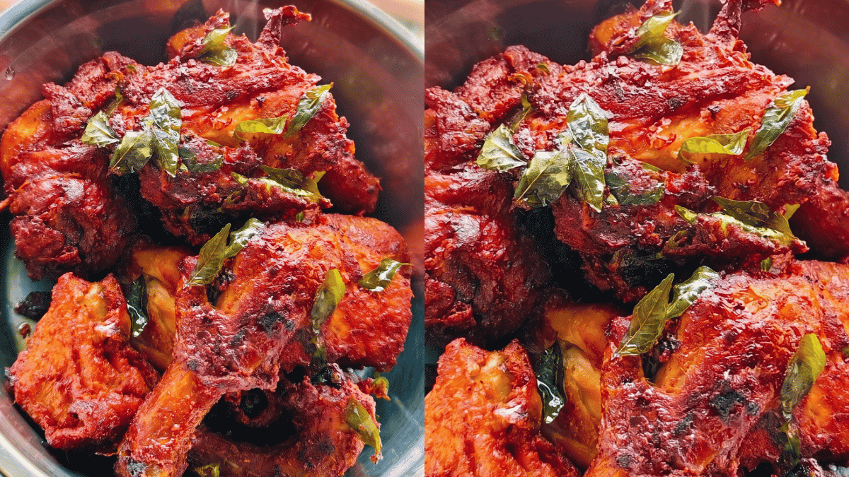 ayam goreng daun kari