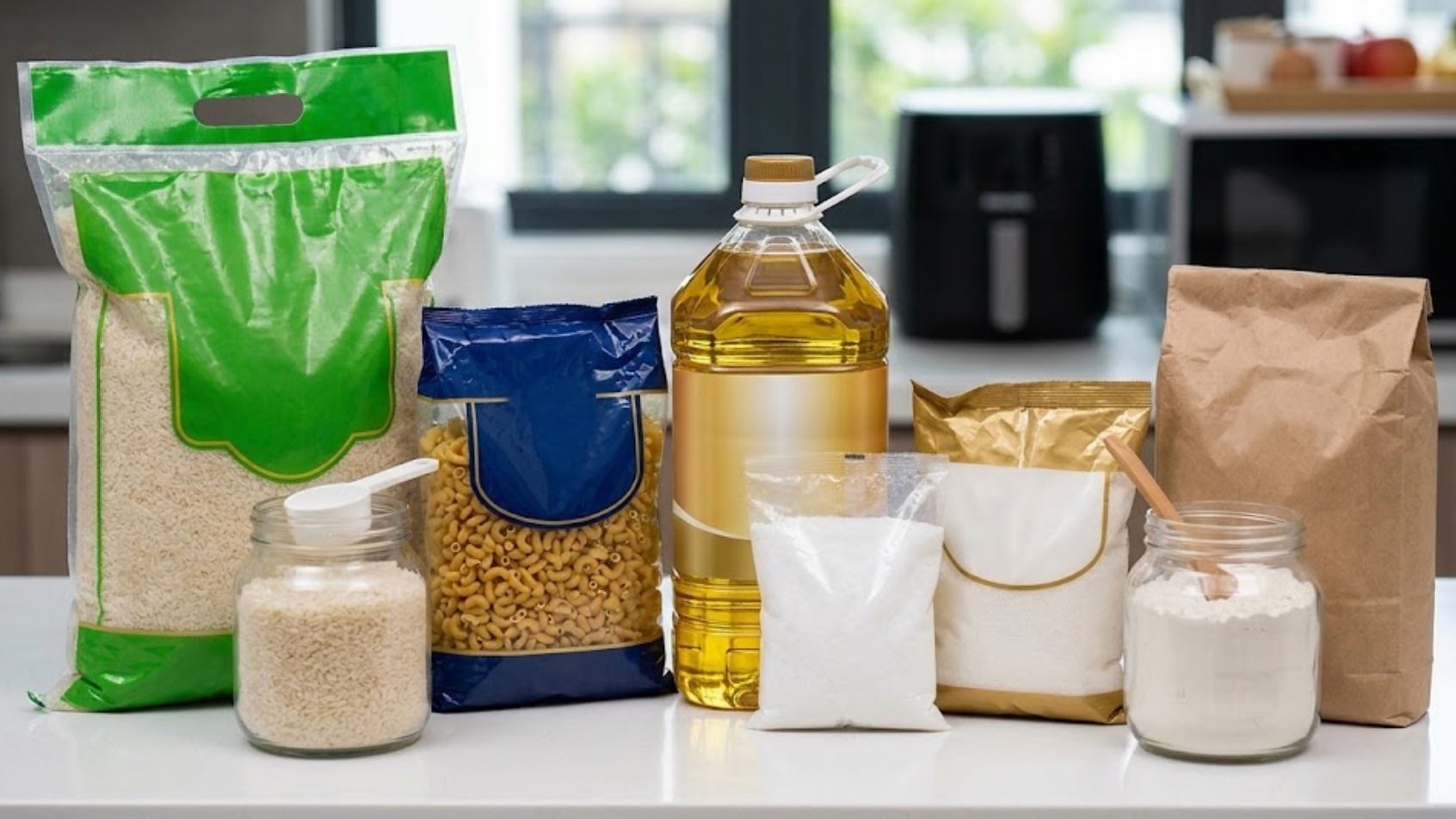 Bahan dapur tahan lama untuk stok di rumah