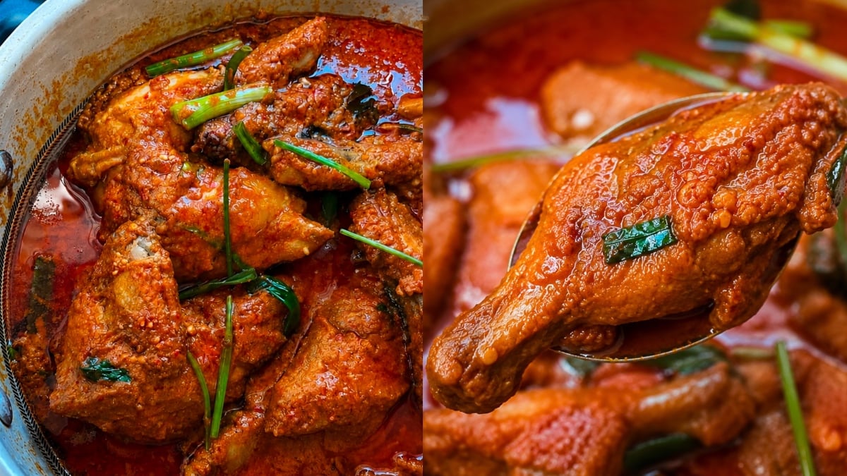 Ayam Masak Merah Utara Stail Kenduri, Kuah Pekat Berlemak Buat Nasi Minyak Makin Sedap