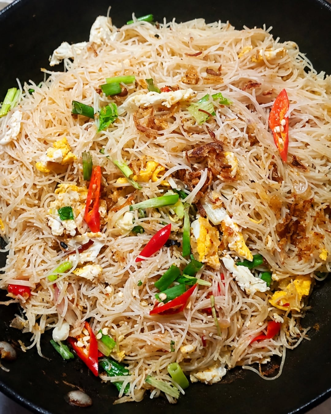 bihun goreng putih simple