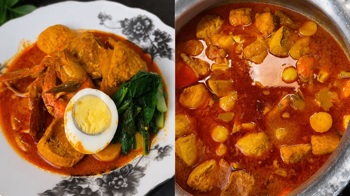 Buat Mi Kari Tak Cukup Dengan Ayam & Udang, Cuba Tambah Ketam Dalam Kuah Pula…Slurpp!