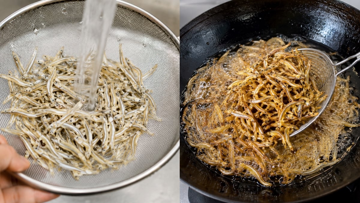 cara goreng ikan bilis