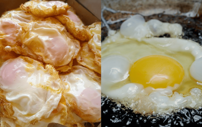 cara goreng telur mata