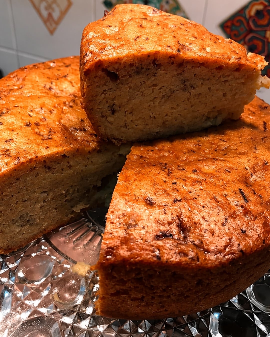 kek pisang kukus moist
