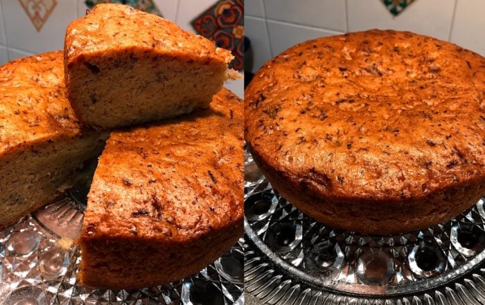 kek pisang kukus moist