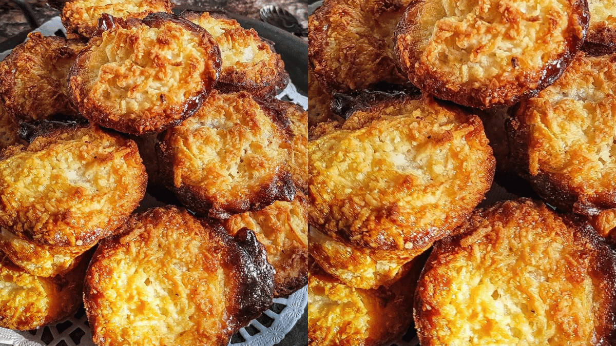 Resepi Bingka Kelapa, Tekstur Kenyal Dengan Bahagian Luar Garing Memang Sedap!
