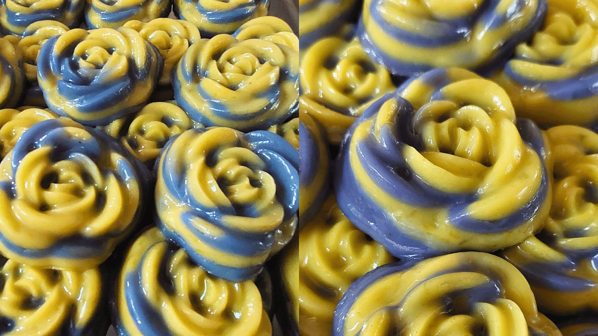 Resipi Kuih Lapis Labu Bunga Telang, Bukan Saja Cantik Tapi Rasa Lembut & Berlemak