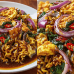 Resipi Mi Segera Goreng Kari Banjir, Kuah Pekat & Pedas Memang Buat Tak Cukup Semangkuk!