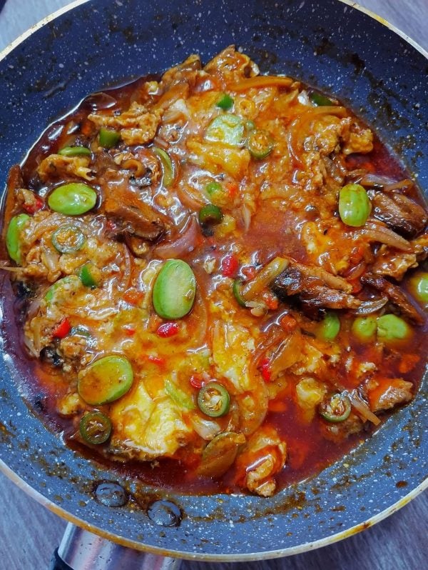 resepi sardin telur