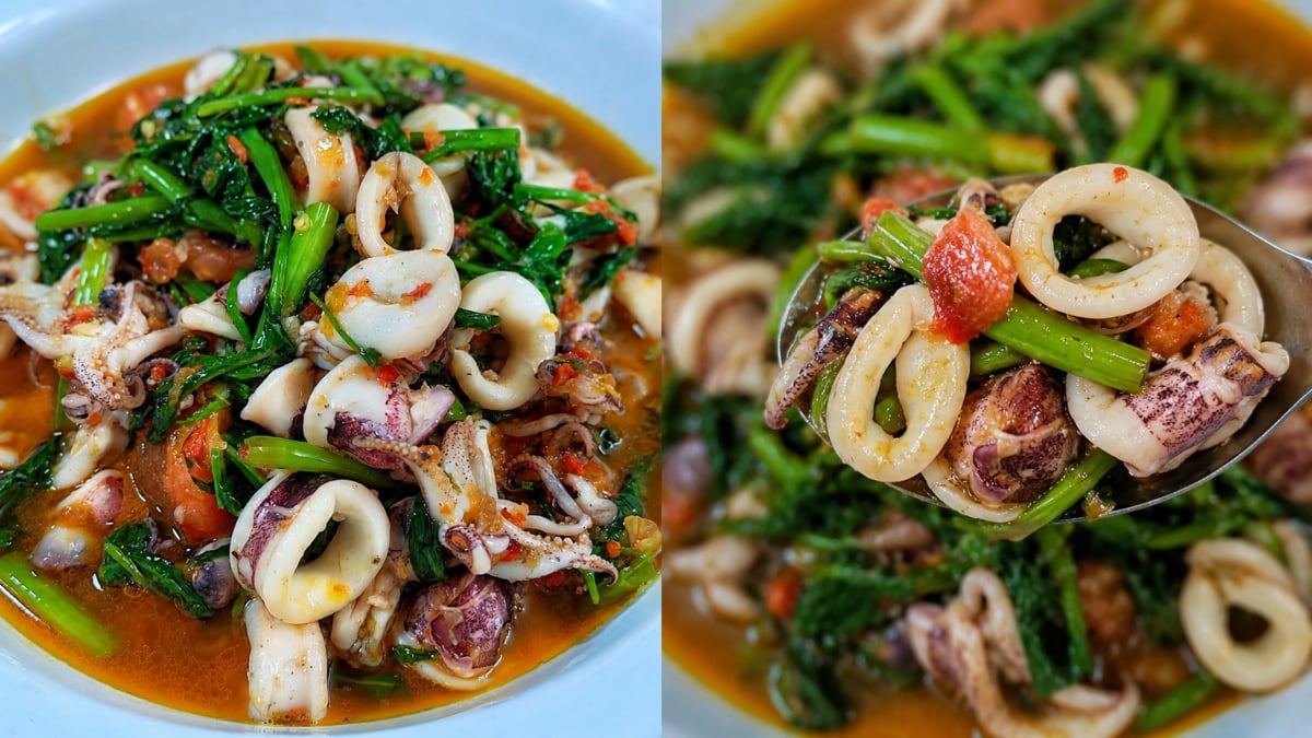 Resepi Sotong Masak Tumis, Ini Petua Elak Sotong Kecut Walaupun Dimasak Dengan Kangkung!