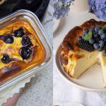 Resipi Kek Yogurt Blueberry, Tekstur Lembut Macam Cheesecake & Tak Perlu Bakar Guna Oven