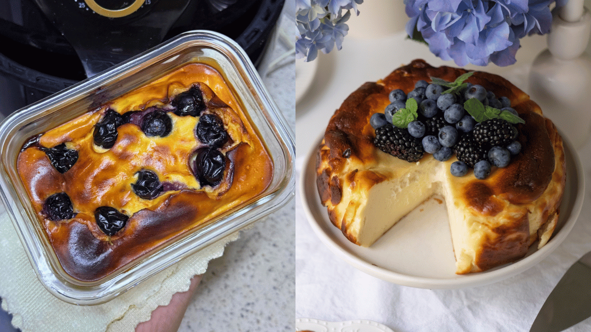 Resipi Kek Yogurt Blueberry, Tekstur Lembut Macam Cheesecake & Tak Perlu Bakar Guna Oven