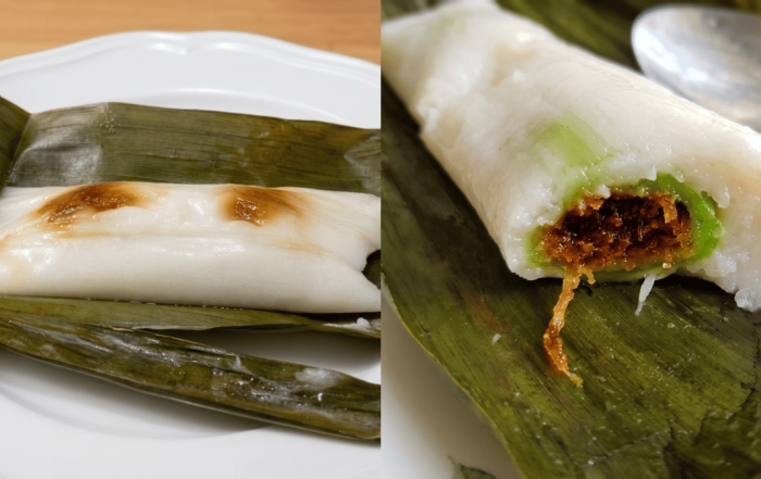 kuih tepung bungkus