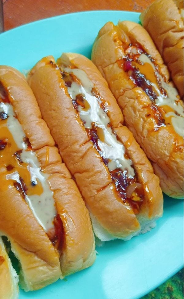 roti bun sosej