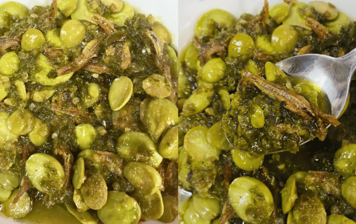 resipi sambal hijau petai