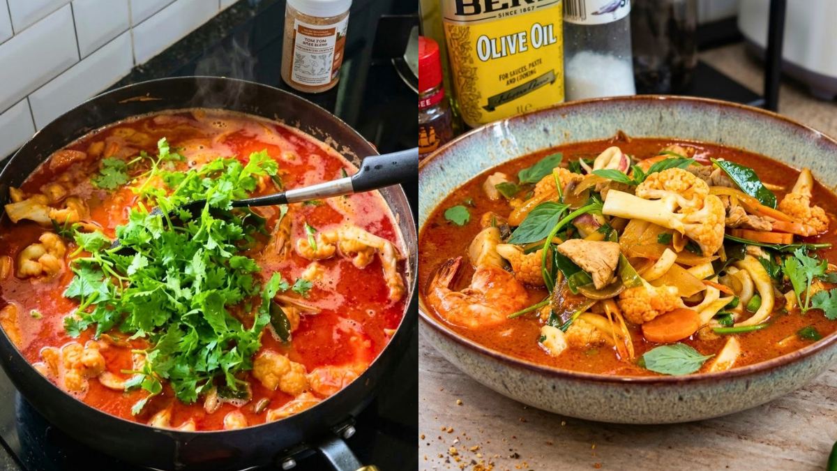 Resipi Tomyam Campur Kuah Pekat Berkrim, Masam Pedas Memang Tak Cukup Semangkuk!