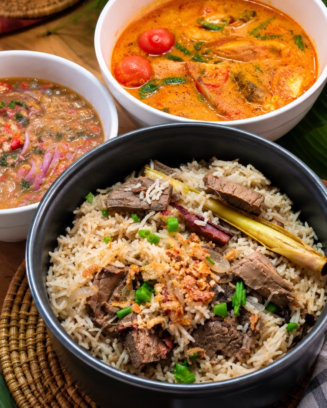 air asam nasi daging