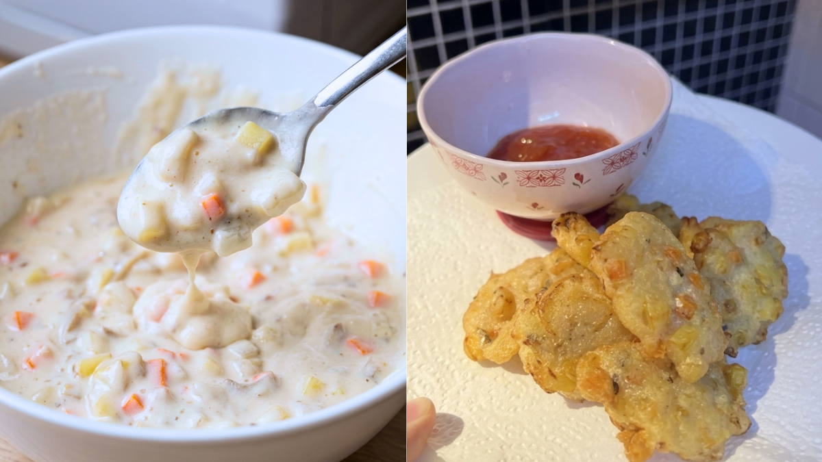 Cara Buat Cekodok Ikan Bilis, Campur Sayur Lagi Sedap Sampai Tak Sedar Dah Habis!