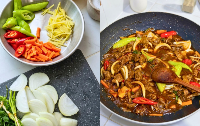 daging goreng halia belengas