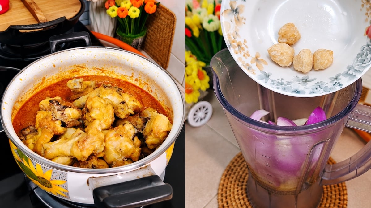 Cara Buat Kuah Kari Ayam Pekat Dan Berlemak, Rupanya Buah Keras Jadi Rahsia Utamanya!