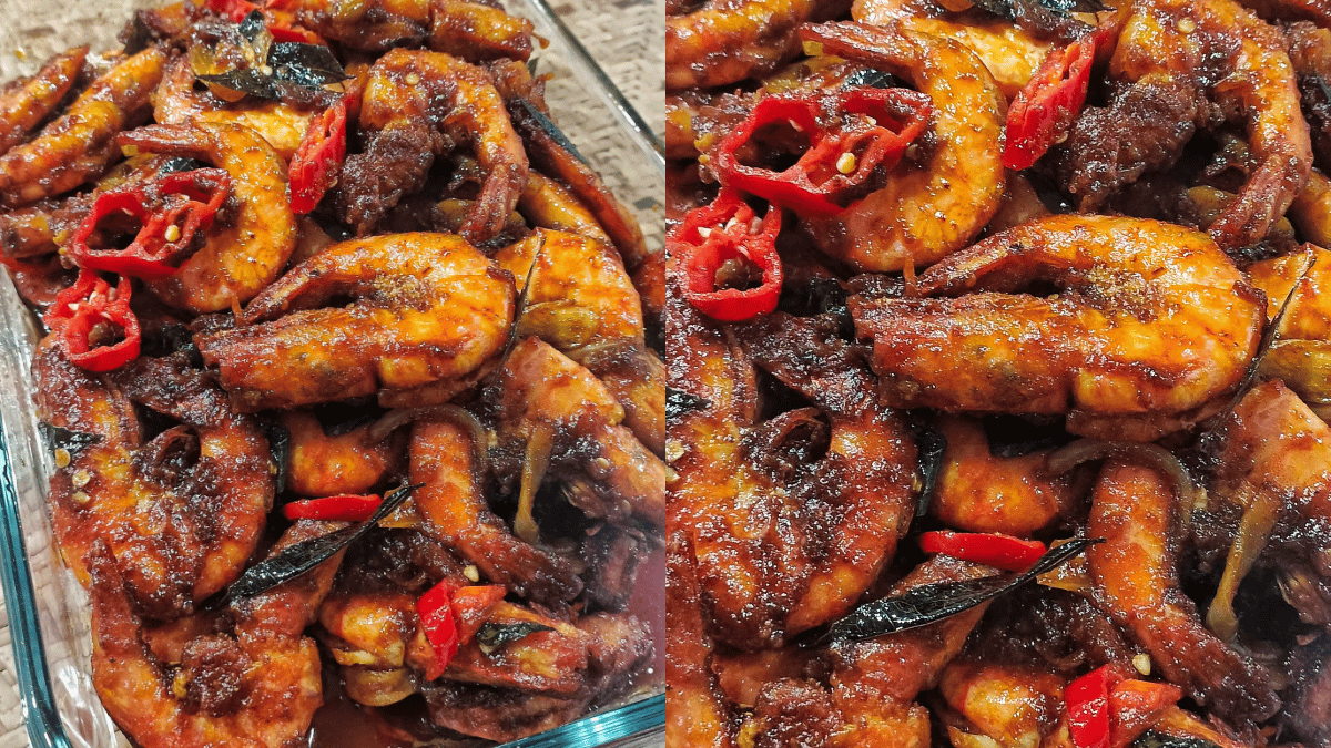 Resipi Kam Heong Udang, Kuahnya Pekat Dengan Aroma Rempah Yang Wangi & Menyelerakan