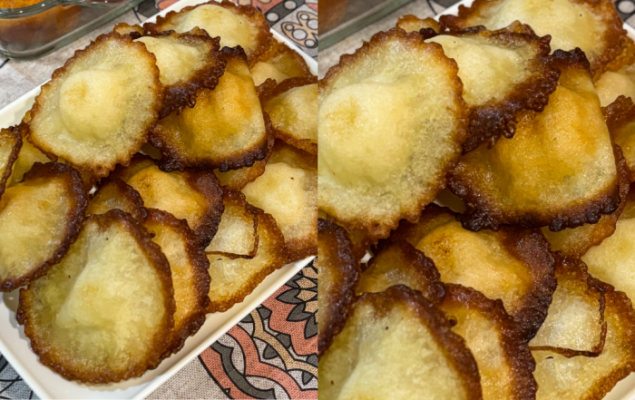 kuih cucur topi