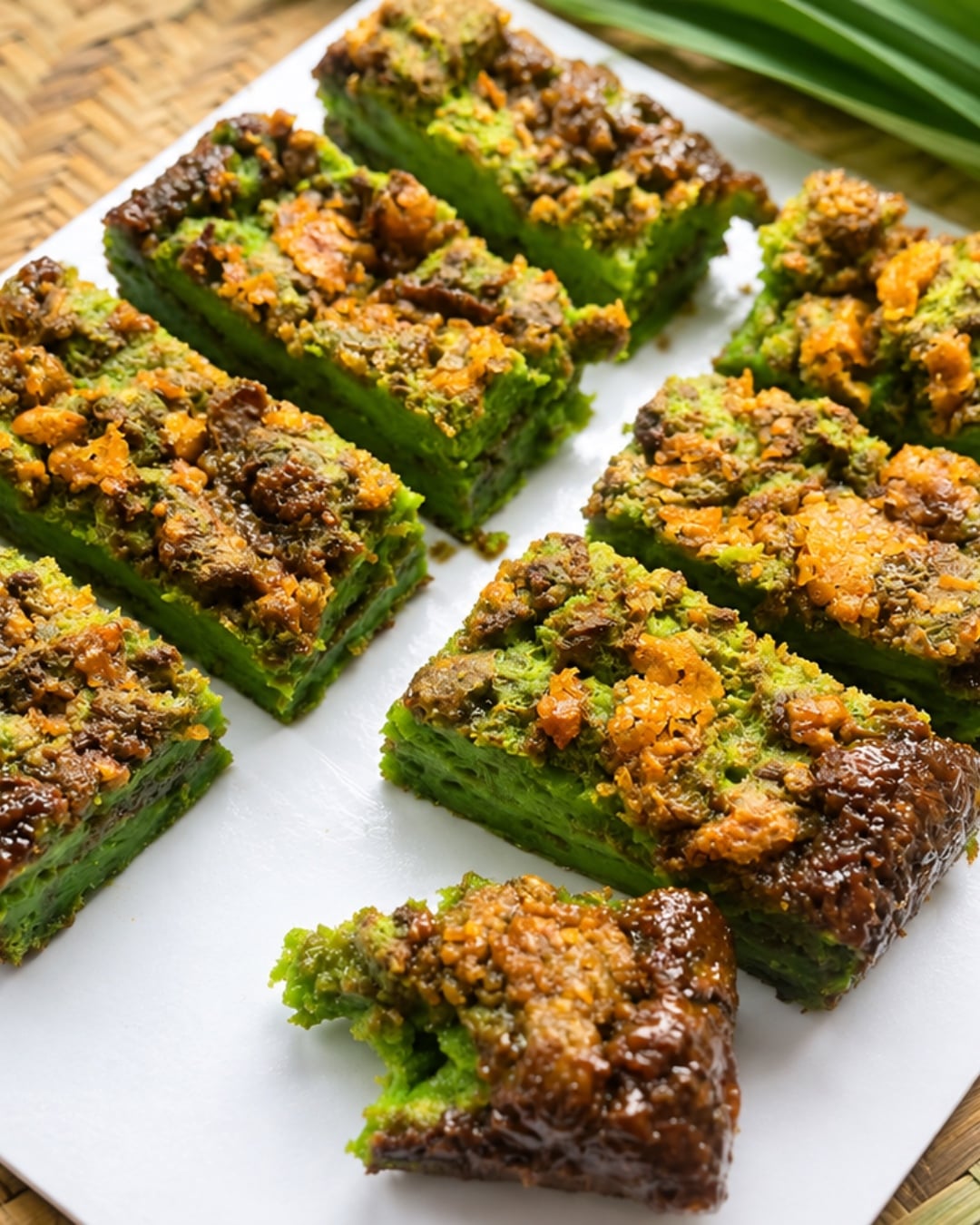 resepi puding roti pandan