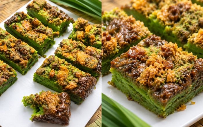 resepi puding roti pandan