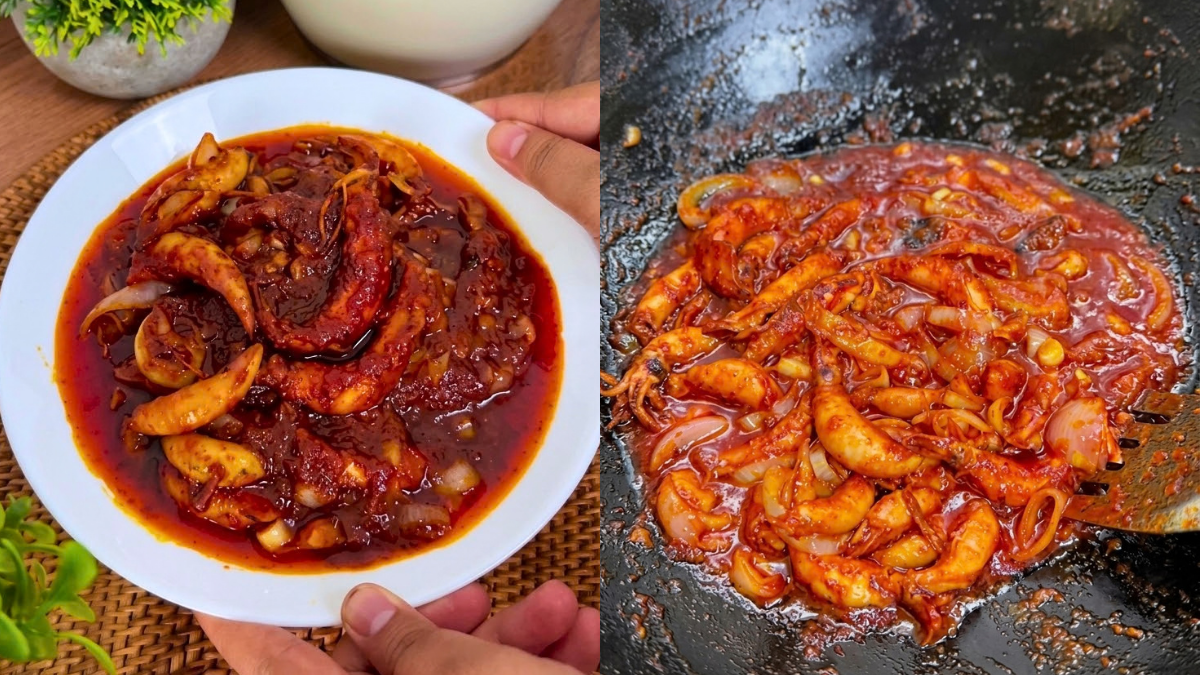 Resipi Sambal Sotong Kering, Rendam Sampai Lembut & Masak Pecah Minyak.. Harum Semerbak!