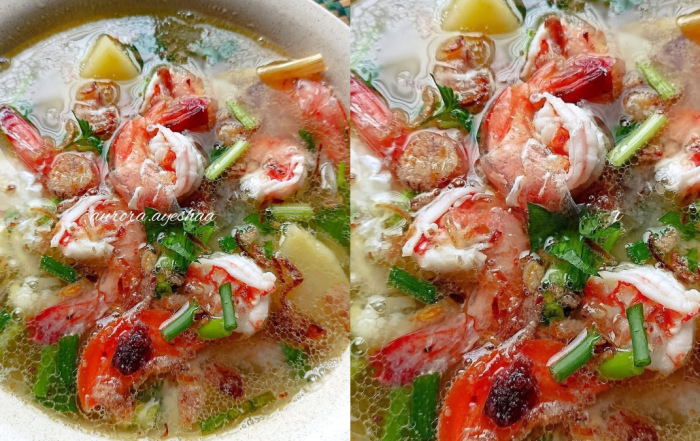 resepi sup udang