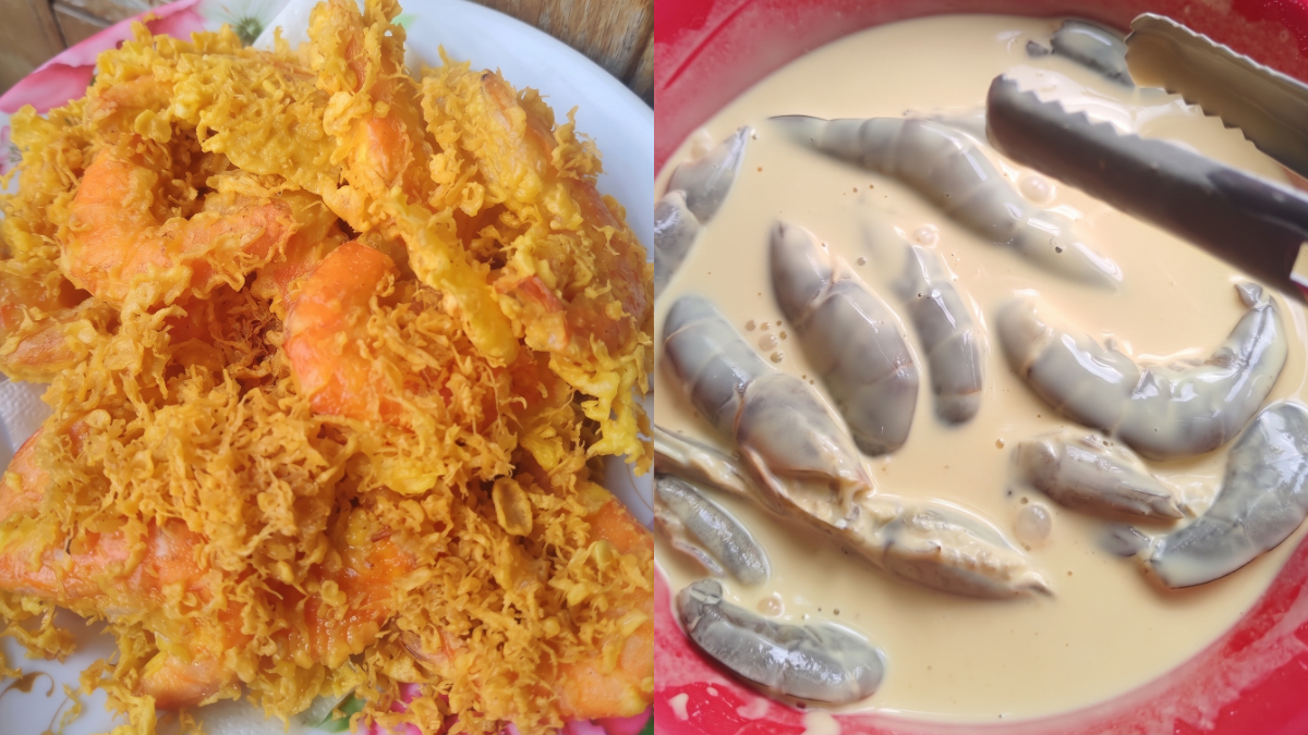 Resipi Udang Celup Tepung Anti Gagal, Rangup & Tepung Melekat Elok Tak Mudah Tanggal