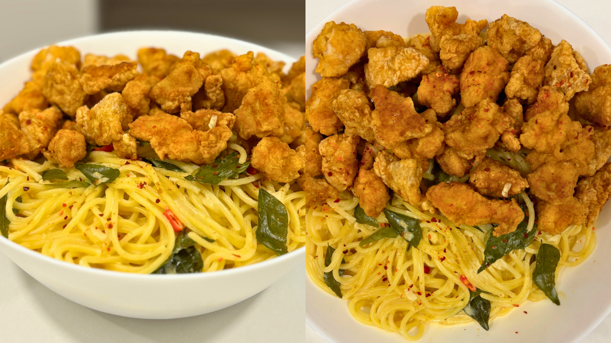 Resipi Spageti Buttermilk ‘Creamy’ Dengan Ayam Popcorn Rangup, Dah Cuba Sekali Mesti Nak Ulang Lagi!
