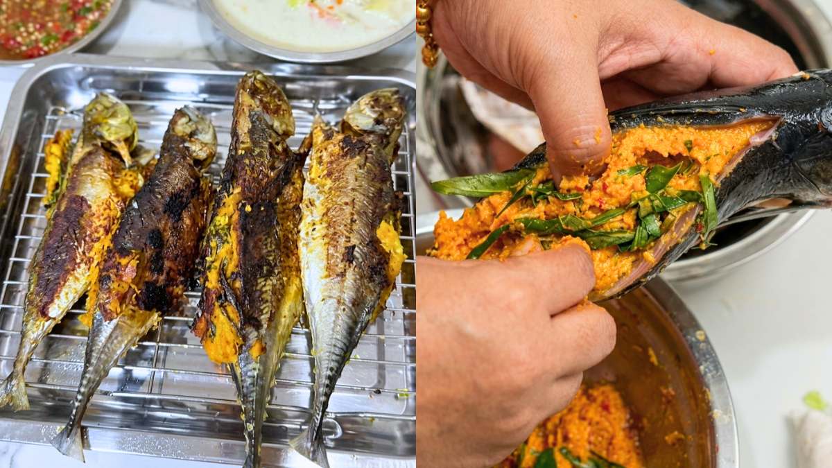 Resipi Cencaru Sumbat Kelapa, Inti Berempah Memang Buat Nak Tambah Seekor Lagi!
