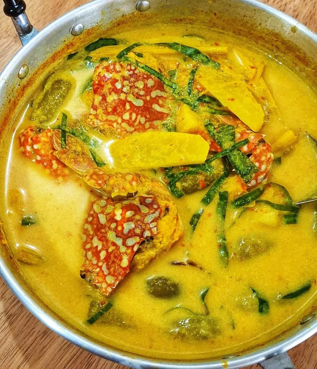 resipi masak lemak ketam